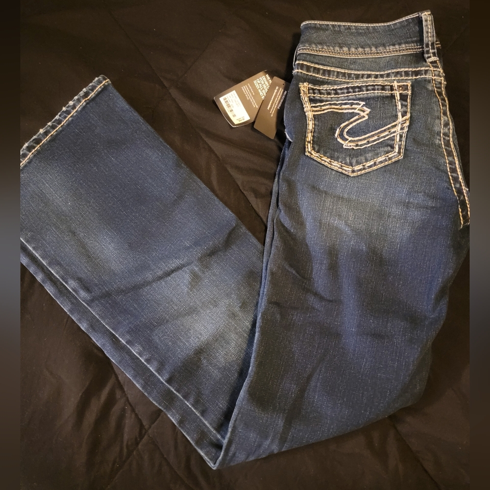 NEW Silver Jeans Suki Curvy fit Midrise Bootcut 28/34